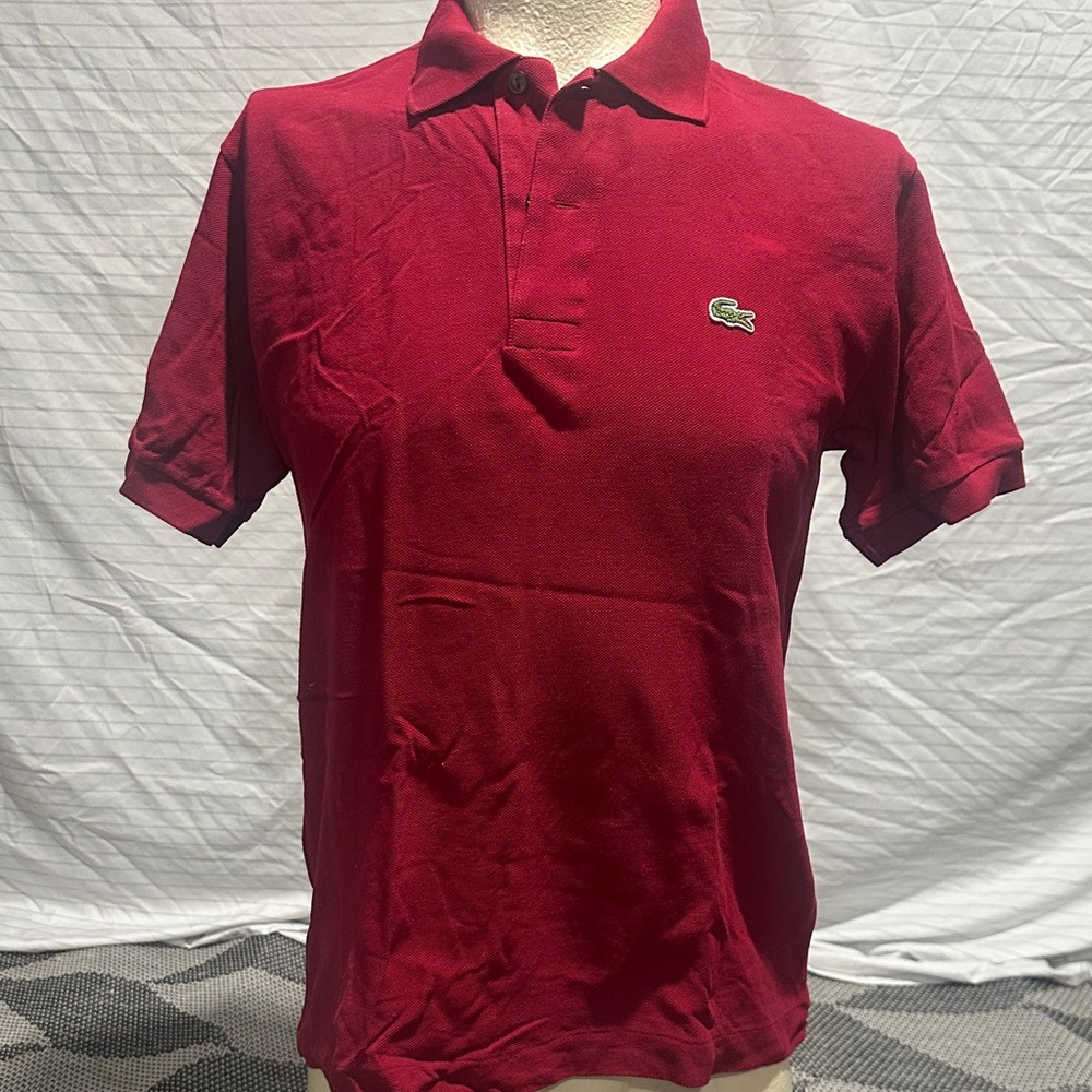 Lacoste red polo shirt